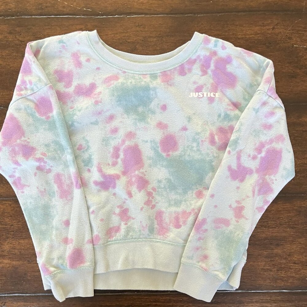 Tye Dye Justice sweatshirt